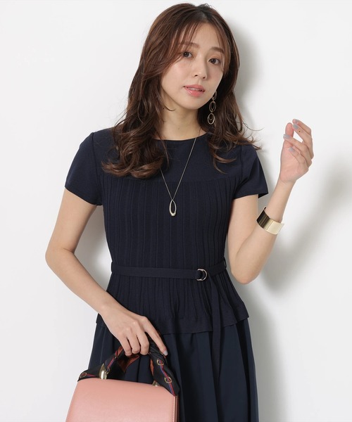 ビスチェニットドッキングワンピース（ワンピース）｜JUSGLITTY