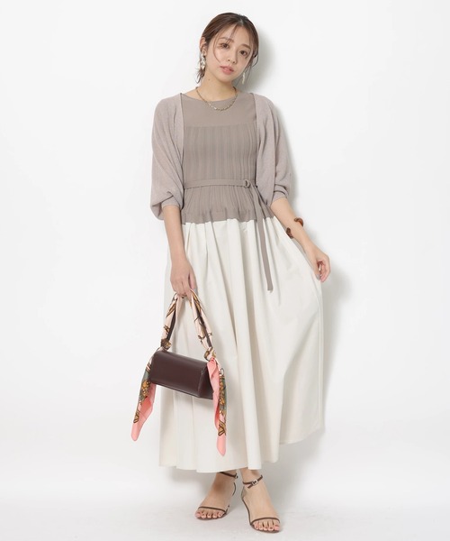 JUSGLITTY/スキッパーニットドッキングワンピース JUSGLITTY（ジャスグリッティー）の「スキッパーニット