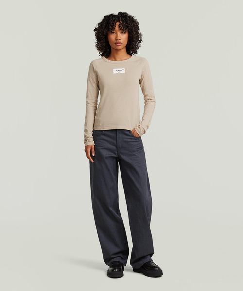 G-STAR(ジースター)の「Contor 3D Loose 2.0 Jeans/立体裁断ワイドルーズジーンズ/L30(デニムパンツ・レディース・ダークインディゴブルー・26inch)」の1枚目の写真