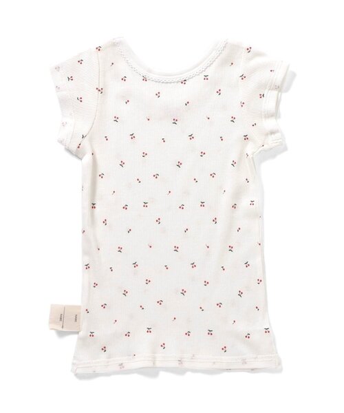 apres les cours（アプレレクール）の「GIRLSリブ半袖肌着（インナーウェア/肌着・キッズ・オフホワイト/サックスブルー/ピンク・80/90/100/110/120/130）」の15枚目の写真