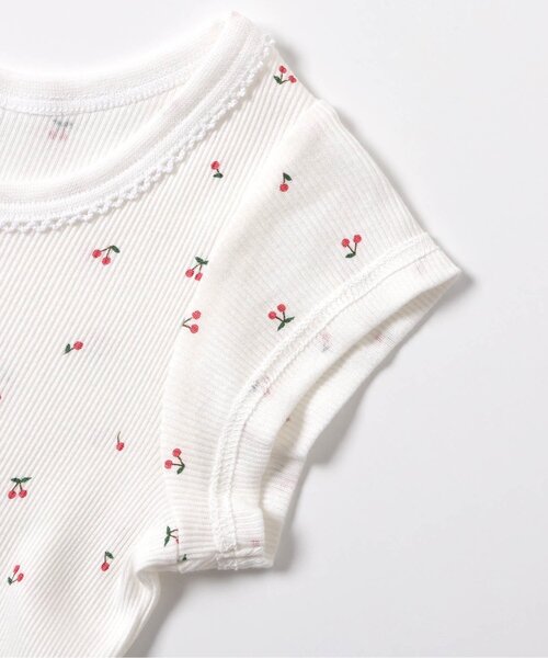 apres les cours（アプレレクール）の「GIRLSリブ半袖肌着（インナーウェア/肌着・キッズ・オフホワイト/サックスブルー/ピンク・80/90/100/110/120/130）」の12枚目の写真