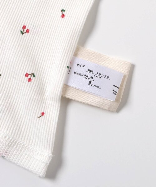 apres les cours（アプレレクール）の「GIRLSリブ半袖肌着（インナーウェア/肌着・キッズ・オフホワイト/サックスブルー/ピンク・80/90/100/110/120/130）」の11枚目の写真