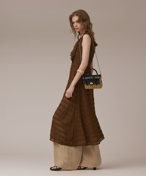 GRACE CONTINENTAL（グレースコンチネンタル）の「レースロングカーディガン（カーディガン/ボレロ・レディース・ブラック/ブラウン・36）」の2枚目の写真