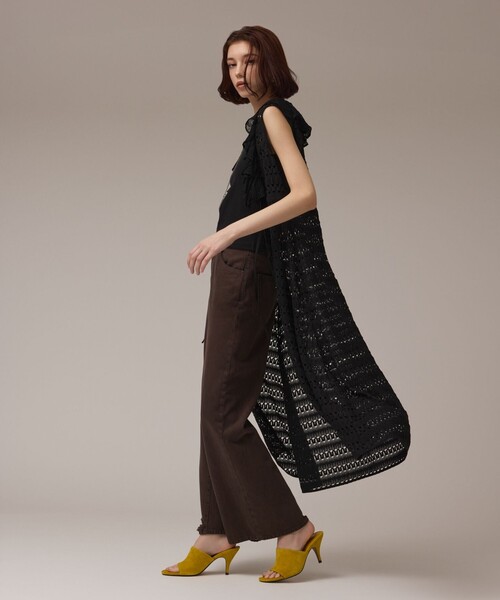 GRACE CONTINENTAL（グレースコンチネンタル）の「レースロングカーディガン（カーディガン/ボレロ・レディース・ブラック/ブラウン・36）」の20枚目の写真