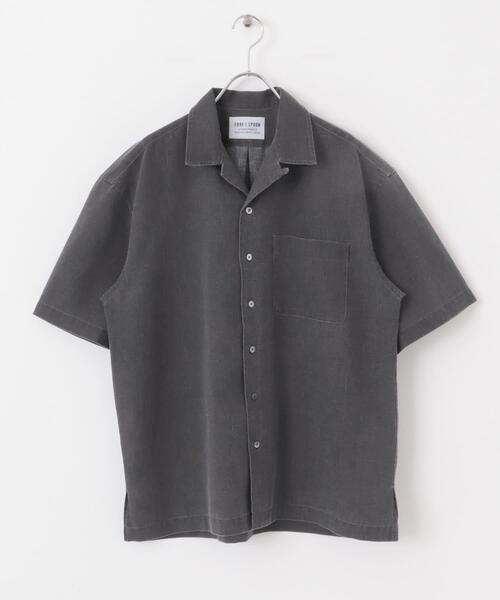 FORK&SPOON（フォークアンドスプーン）の「FORK&SPOON　ピグメントプリントシャツ（シャツ/ブラウス・メンズ・グリーン/アイボリー/グレー・4/5）」の10枚目の写真