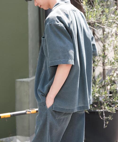 FORK&SPOON（フォークアンドスプーン）の「FORK&SPOON　ピグメントプリントシャツ（シャツ/ブラウス・メンズ・グリーン/アイボリー/グレー・4/5）」の16枚目の写真