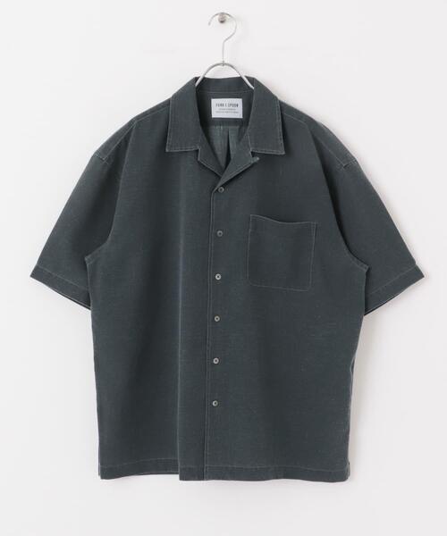 FORK&SPOON（フォークアンドスプーン）の「FORK&SPOON　ピグメントプリントシャツ（シャツ/ブラウス・メンズ・グリーン/アイボリー/グレー・4/5）」の18枚目の写真