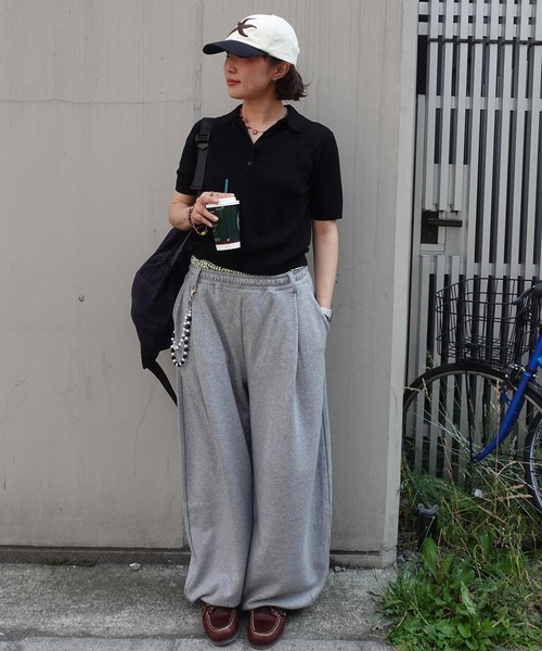 napinna maison（ナピナメゾン）の「【napinna maison×MAI】2wayマルチポケット付きドローコードナップサック（バックパック/リュック・レディース・チェック/グレー・FREE）」の8枚目の写真