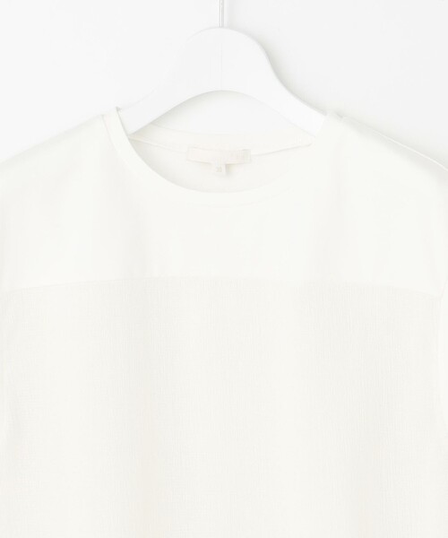 自由区(ジユウク)の「リネンサッカーコンビブロッキング カットソー(Tシャツ/カットソー・レディース・アイボリー系/カーキ系/ピンク系・38/40)」の17枚目の写真