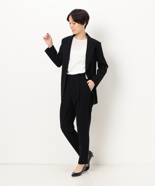 COMME CA（コムサ）の「【セットアップ対応】メリルハイテンション ジャケット（テーラードジャケット・レディース・ライトグレー・9号）」の5枚目の写真