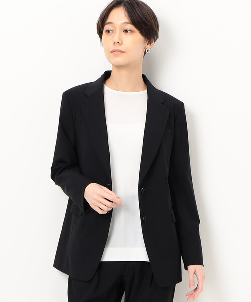 COMME CA（コムサ）の「【セットアップ対応】メリルハイテンション ジャケット（テーラードジャケット・レディース・ライトグレー・9号）」の6枚目の写真