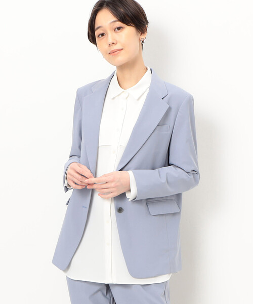 COMME CA（コムサ）の「【セットアップ対応】メリルハイテンション ジャケット（テーラードジャケット・レディース・ライトグレー・9号）」の8枚目の写真