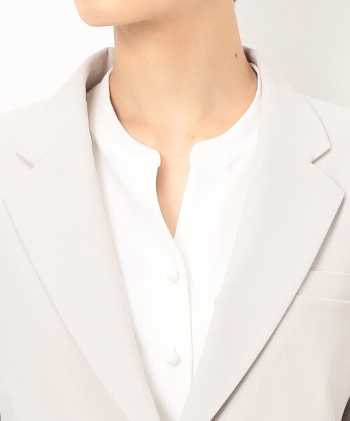 COMME CA（コムサ）の「【セットアップ対応】メリルハイテンション ジャケット（テーラードジャケット・レディース・ライトグレー・9号）」の12枚目の写真