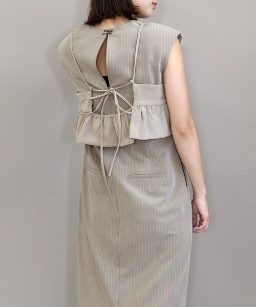 DONOBAN（ドノバン）の「【ANDRESD】pinstripe sleeveless bustier