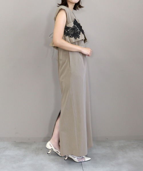 DONOBAN（ドノバン）の「【ANDRESD】pinstripe sleeveless