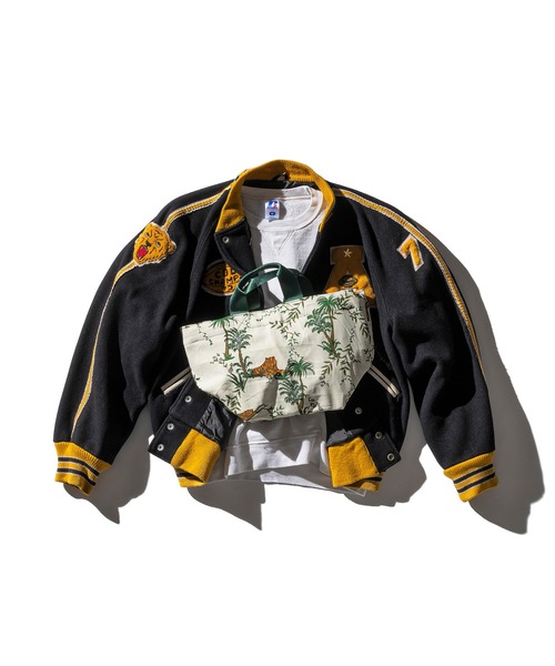 PUEBCO(プエブコ)の「VINTAGE TENT FABRIC W/PRINTED PATTERN BAG Jungle(ハンドバッグ・メンズ・その他・ONE SIZE)」の4枚目の写真
