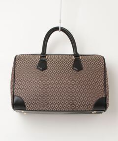 MARCO MASI レザーハンドル雑材バッグ(Q56319) セール】【MARCO MASI】レザーハンドル雑材バッグ(Q56319