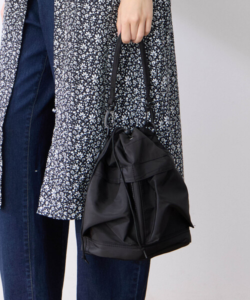 LE SOUK HOLIDAY(ルスークホリデー)の「ナイロンBAG(トートバッグ・レディース・ベージュ/ブラック・フリー)」の10枚目の写真