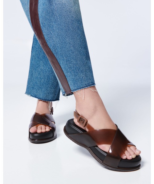 melissa（メリッサ）の「MELISSA MARE PLATFORM AD（サンダル・レディース・ブラウン/ベージュ・38/39/37/35/36）」の4枚目の写真