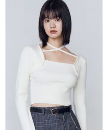 EMODA | レイヤーコンパクトチョーカーニット(ニット/セーター)