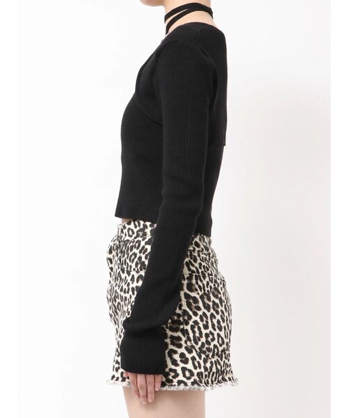 EMODA(エモダ)の「レイヤーコンパクトチョーカーニット(ニット/セーター・レディース・ブルー/ブラック/グレー/アイボリー・FREE)」の21枚目の写真