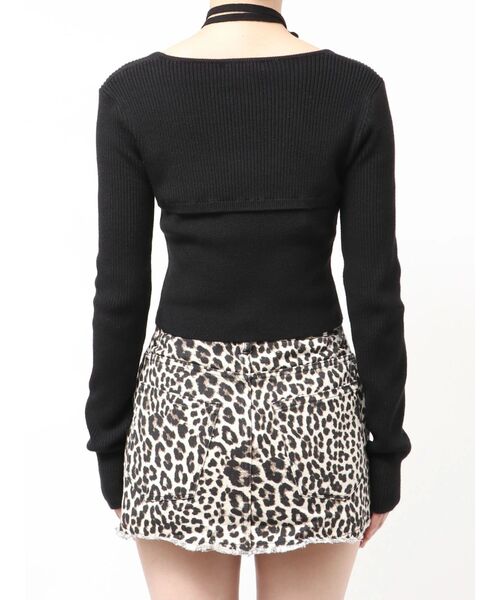 EMODA(エモダ)の「レイヤーコンパクトチョーカーニット(ニット/セーター・レディース・ブルー/ブラック/グレー/アイボリー・FREE)」の22枚目の写真