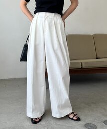 CAPRICIEUX LE'MAGE | 【選べる4サイズ展開】2タックコットンパンツ(その他パンツ)