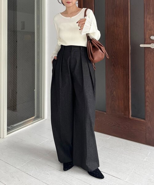 セール】【選べる4サイズ展開】2タックコットンパンツ（その他パンツ