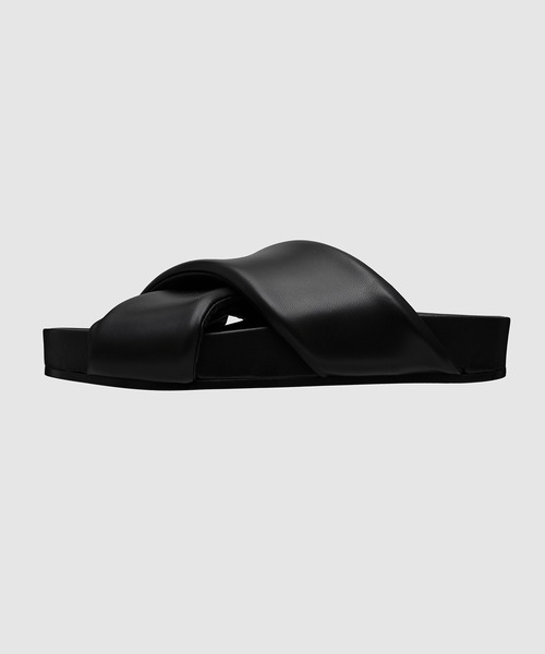 JIL SANDER(ジルサンダー)の「FUSBET SANDAL(サンダル・メンズ・ブラック・40/41)」の2枚目の写真