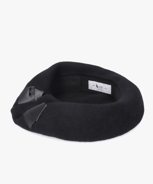 arth(アース)の「arth Put in Ribbon Beret / アース(ハンチング/ベレー帽・レディース・ブラック/ベージュ/ブラウン・M/57.5cm)」の15枚目の写真