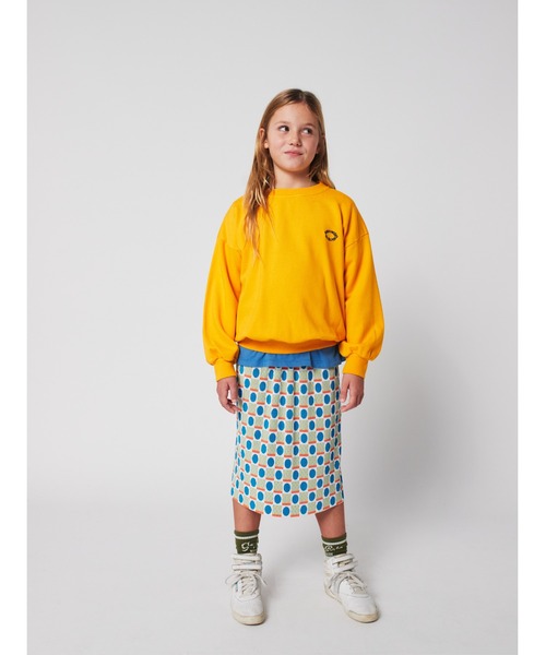 BOBO CHOSES プリーツスカート 110cm マルチカラー セール】Geometric Scacs over pencil pleated skirt（スカート