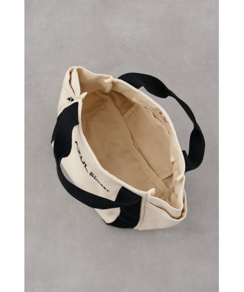 AZUL by moussy(アズールバイマウジー)の「キャンバスロゴミニトート(ハンドバッグ・メンズ・アイボリー/ブラック/ネイビー・FREE)」の18枚目の写真