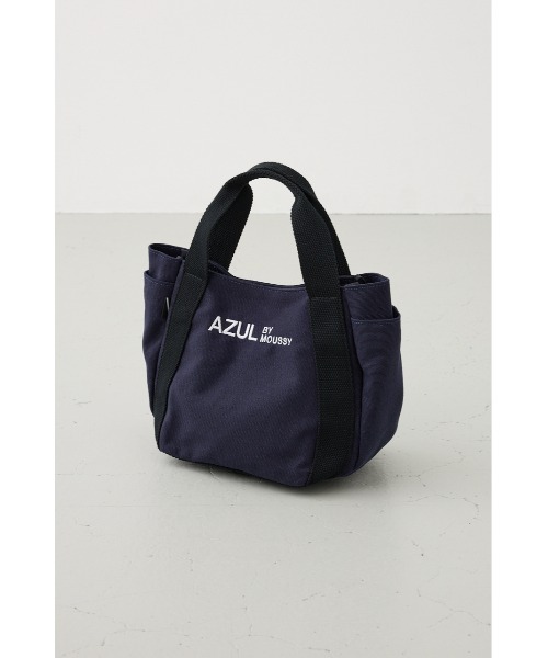AZUL by moussy(アズールバイマウジー)の「キャンバスロゴミニトート(ハンドバッグ・メンズ・アイボリー/ブラック/ネイビー・FREE)」の10枚目の写真