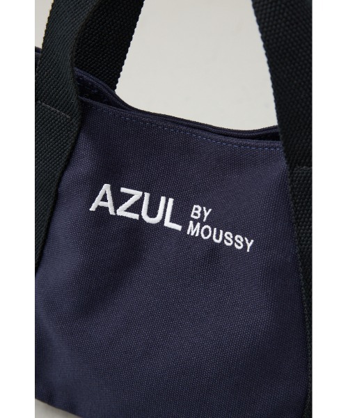 AZUL by moussy(アズールバイマウジー)の「キャンバスロゴミニトート(ハンドバッグ・メンズ・アイボリー/ブラック/ネイビー・FREE)」の7枚目の写真