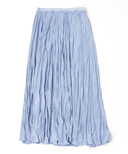 POLO RALPH LAUREN（ポロ ラルフ ローレン）の「クリンクルド サテン Aライン スカート（スカート・レディース・ブルー・S/M/L/XS/XXS）」の3枚目の写真