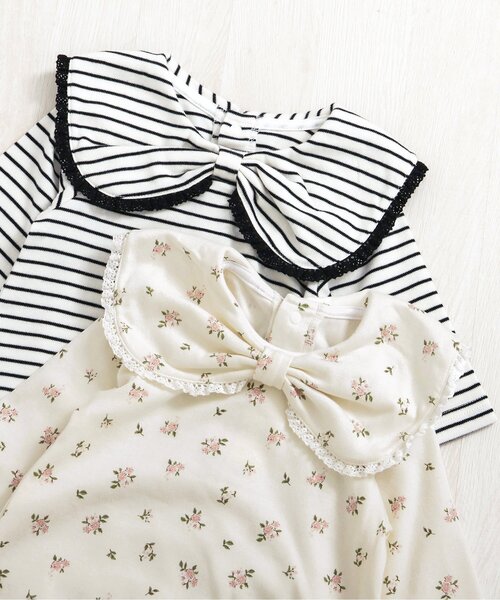 apres les cours（アプレレクール）の「リボン衿ボディースーツ（ロンパース・キッズ・その他2/その他3・70/80）」の10枚目の写真