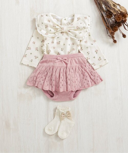 apres les cours（アプレレクール）の「リボン衿ボディースーツ（ロンパース・キッズ・その他2/その他3・70/80）」の12枚目の写真