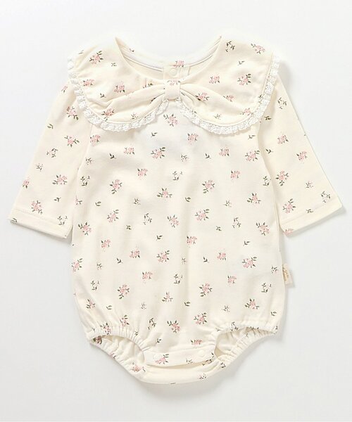 apres les cours（アプレレクール）の「リボン衿ボディースーツ（ロンパース・キッズ・その他2/その他3・70/80）」の3枚目の写真