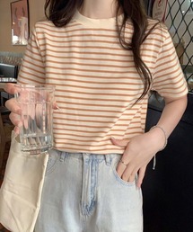 LAFFMO（ラフモ）の「ボーダーTシャツ（Tシャツ/カットソー）」