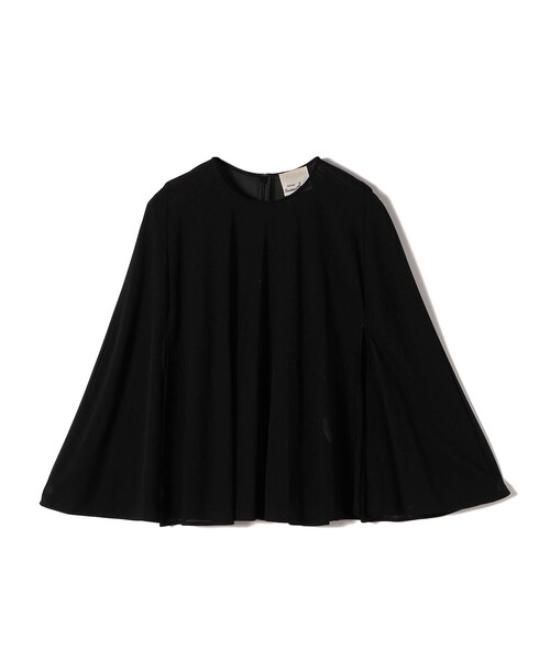 セール】troisiemeCHACO:〈洗濯機可能〉シアー ケープ ブラウス