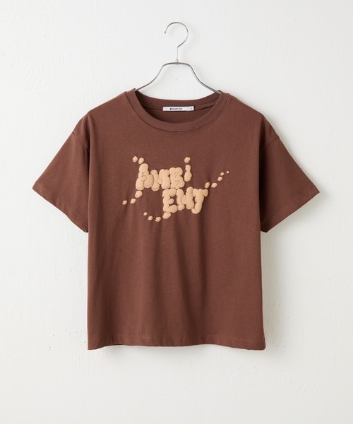COLONY 2139(コロニートゥーワンスリーナイン)の「AMBIENTプリントTシャツ(Tシャツ/カットソー・レディース・ブラック/サックスブルー/ホワイト/ブラウン/ピンク・FREE)」の1枚目の写真