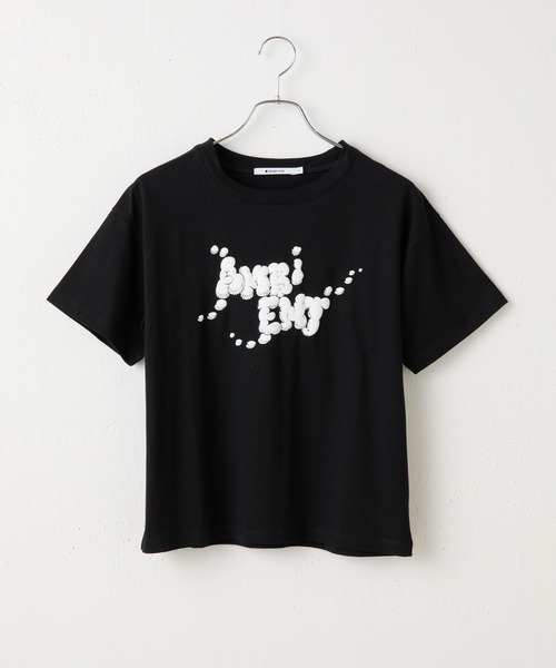 COLONY 2139(コロニートゥーワンスリーナイン)の「AMBIENTプリントTシャツ(Tシャツ/カットソー・レディース・ブラック/サックスブルー/ホワイト/ブラウン/ピンク・FREE)」の6枚目の写真
