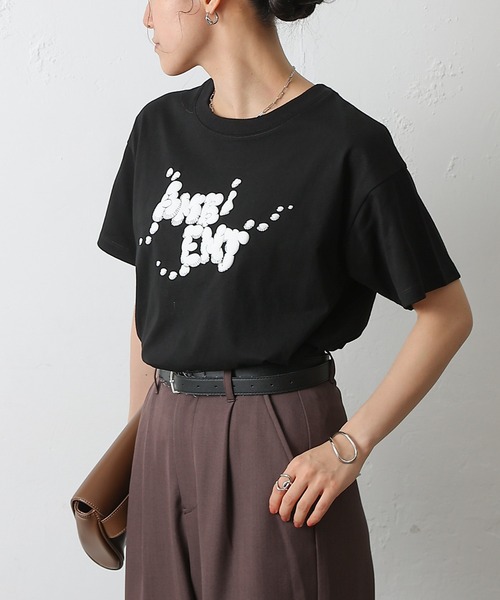 COLONY 2139(コロニートゥーワンスリーナイン)の「AMBIENTプリントTシャツ(Tシャツ/カットソー・レディース・ブラック/サックスブルー/ホワイト/ブラウン/ピンク・FREE)」の21枚目の写真