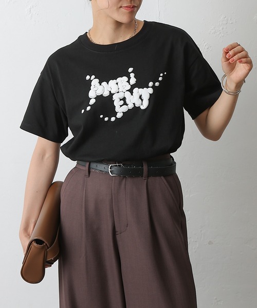 COLONY 2139(コロニートゥーワンスリーナイン)の「AMBIENTプリントTシャツ(Tシャツ/カットソー・レディース・ブラック/サックスブルー/ホワイト/ブラウン/ピンク・FREE)」の22枚目の写真