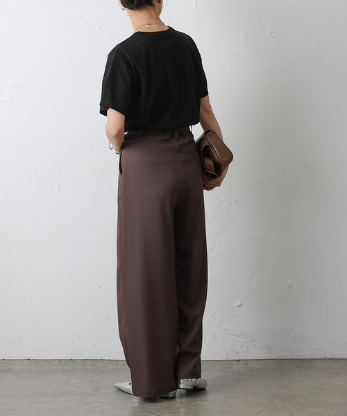 COLONY 2139(コロニートゥーワンスリーナイン)の「AMBIENTプリントTシャツ(Tシャツ/カットソー・レディース・ブラック/サックスブルー/ホワイト/ブラウン/ピンク・FREE)」の16枚目の写真