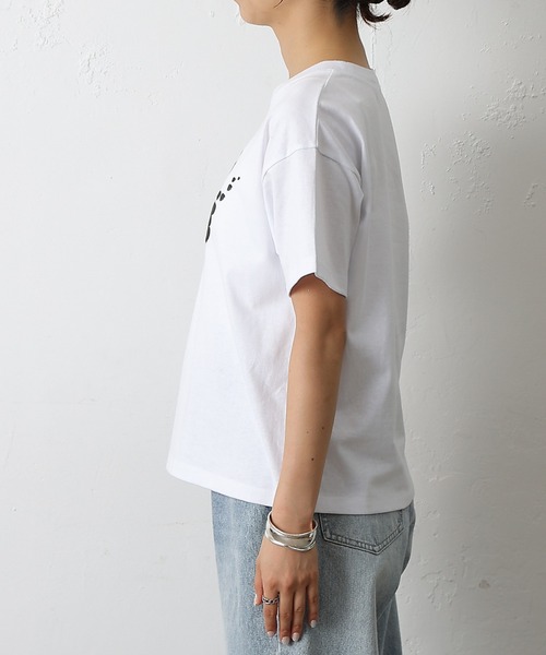 COLONY 2139(コロニートゥーワンスリーナイン)の「AMBIENTプリントTシャツ(Tシャツ/カットソー・レディース・ブラック/サックスブルー/ホワイト/ブラウン/ピンク・FREE)」の13枚目の写真