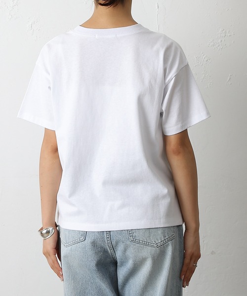 COLONY 2139(コロニートゥーワンスリーナイン)の「AMBIENTプリントTシャツ(Tシャツ/カットソー・レディース・ブラック/サックスブルー/ホワイト/ブラウン/ピンク・FREE)」の12枚目の写真