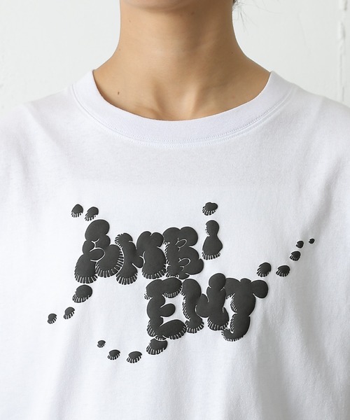 COLONY 2139(コロニートゥーワンスリーナイン)の「AMBIENTプリントTシャツ(Tシャツ/カットソー・レディース・ブラック/サックスブルー/ホワイト/ブラウン/ピンク・FREE)」の11枚目の写真