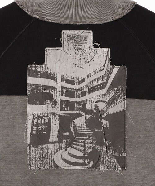 C.E（シーイー）の「C.E / OVERDYE STRIPE HALF ZIP（スウェット・メンズ・グレー・MEDIUM/X-LARGE/LARGE）」の8枚目の写真