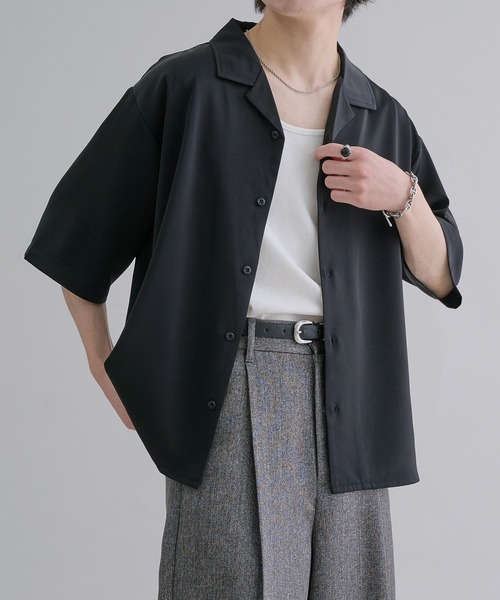 オムプリ　半袖　シャツ ISSEY MIYAKE - ISSEY MIYAKE オムプリッセ プリーツシャツ オープン